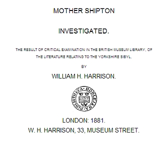Mother Shipton Investigated